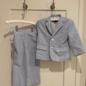 Gino Giovanni Boys Seersucker 2 Button Suit